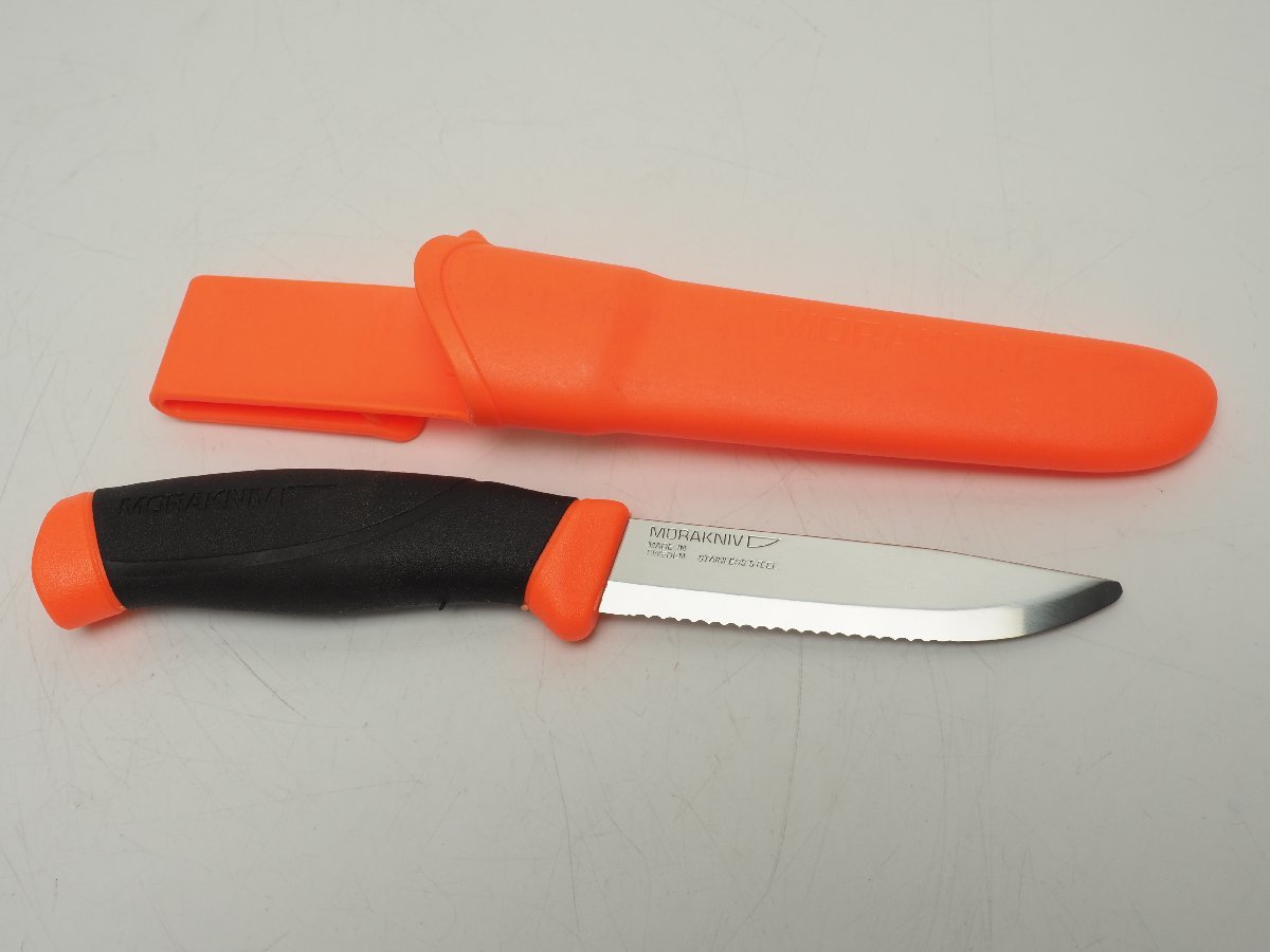未使用 MORAKNIV モーラナイフ コンパニオン オレンジ サイズ:21.5cm キャンプ用品 アウトドア用品 [3FBB-54039]