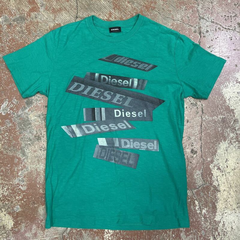 diesel ディーゼル 半袖Tシャツ 緑 S 八a1
