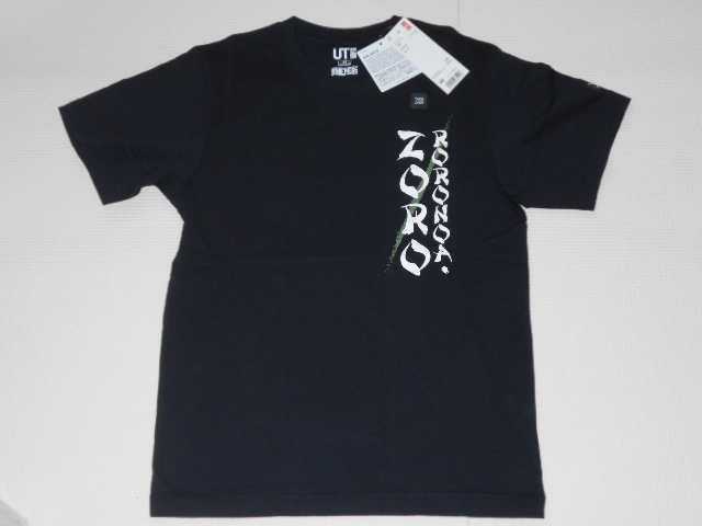 UNIQLO ONE PIECE ゾロ 半袖Tシャツ ブラック XSサイズ ワンピース グラフィックT ユニクロ★新品未使用