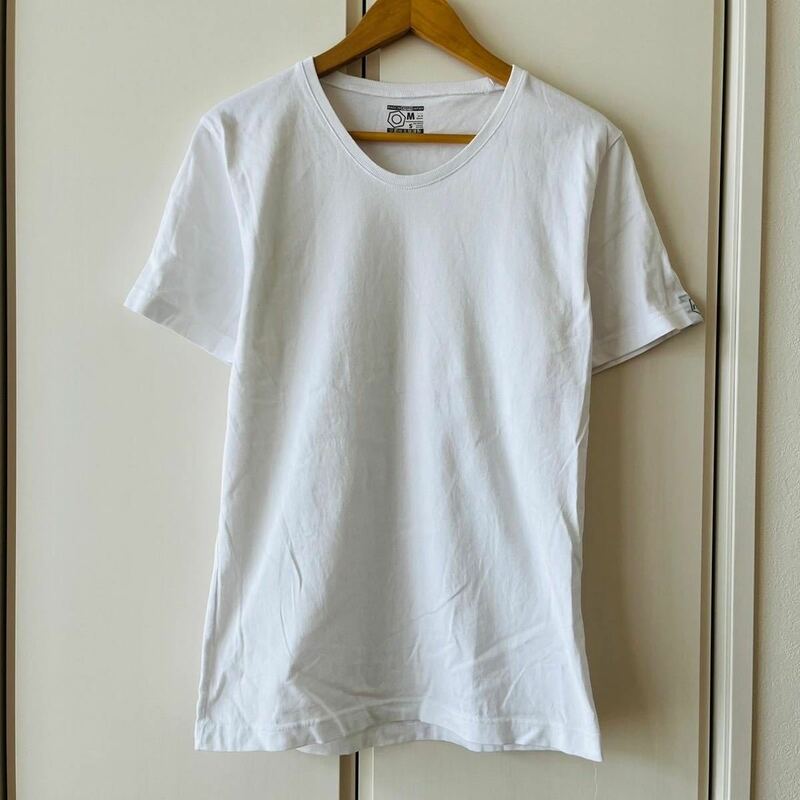 H2988CF 京都岸本屋謹製　Mサイズ　Tシャツ　ホワイト　メンズ　日本製　綿100%