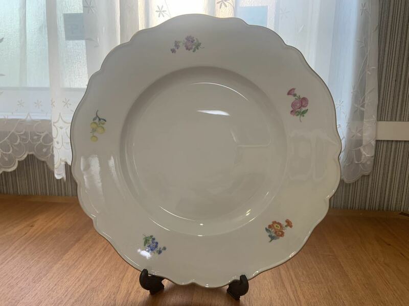 【美品】Meissen マイセン 小花柄 大皿 プレート 約27.3cm
