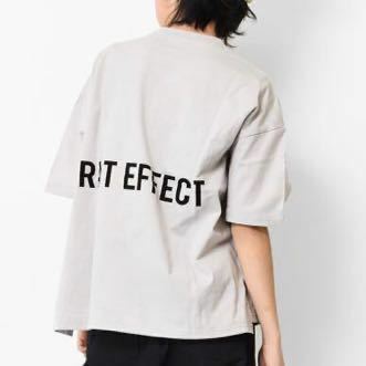 RAT EFFECT ラットエフェクト バックプリントビッグTシャツ 半袖 160cm ライトグレー