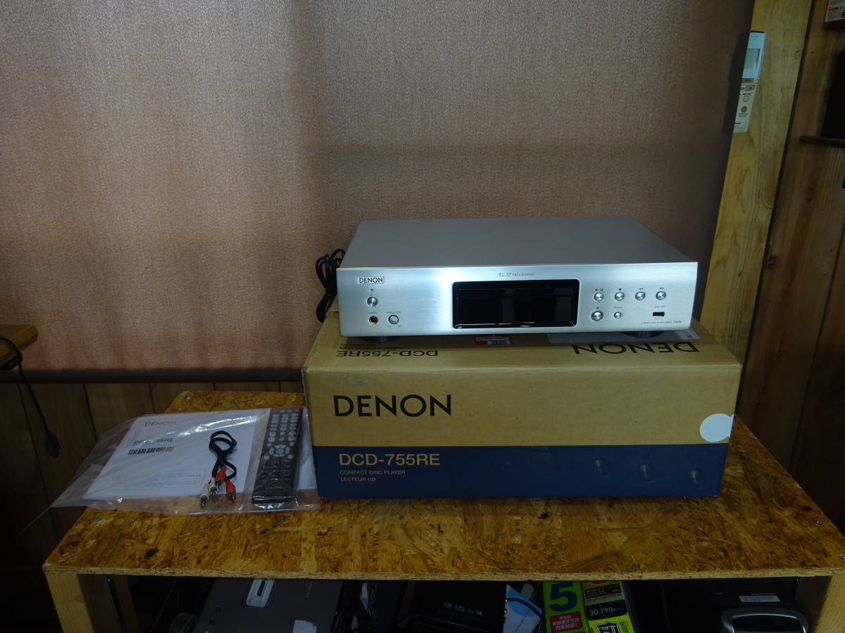 DENON DCD-755RE CDデッキ リモコン・取説・箱付き 美品 
