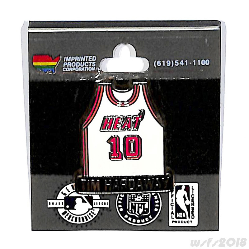 【NBA/新品】ユニフォームピンバッチマイアミヒート#10ハーダウェイ【オフィシャル】