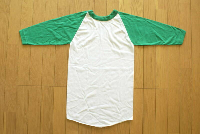 デッドストック！ ビンテージ 1970's Russell ベースボールTシャツ Youth Lサイズ メンズS相当 ラッセル 7部袖Tシャツ@チャンピオン Hanes