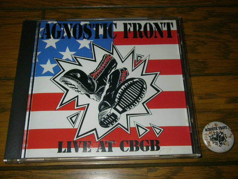 AGNOSTICFRONT アグノスティックフロント 輸入盤 CD LIVE AT CBGB ニューヨークハードコア ハードコア パンク バッジ バッヂ Oi