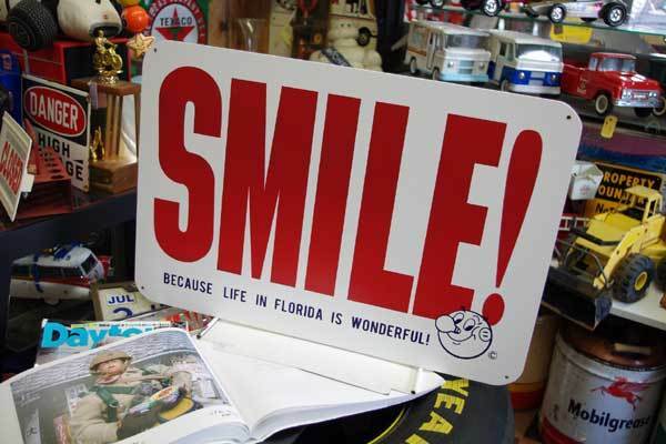 木製看板/ Reddy Kilowatt レディキロワット『SMILE!』MDF アメリカン雑貨 USA 世田谷ベースグッズ インテリア アメキャラ ショップ