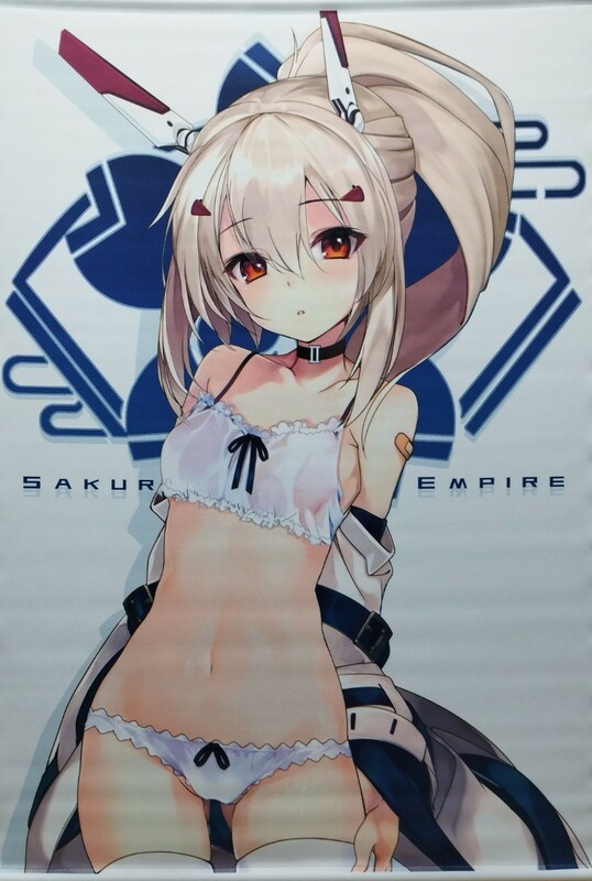 アズールレーン　A1タペストリー 綾波　しろきつね　白い狐の住む社