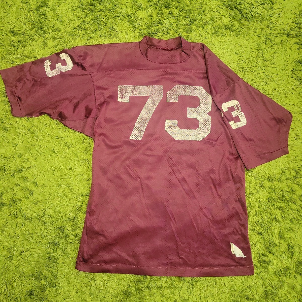 チャンピオン Champion フットボールTシャツ エンジ ナンバリング メッシュ 700sビンテージ K20J58