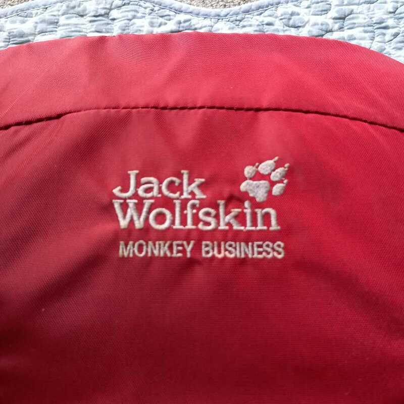 Jack Wolfskin 3way　リュック&ビジネスバッグ&ショルダーバッグ　バッグパック　レッド&ブラック