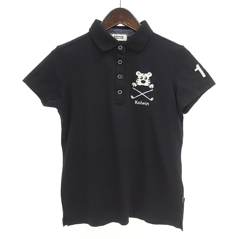 KOLWIN GOLF S/S POLO ゴルフ チェック 半袖 ポロ シャツ