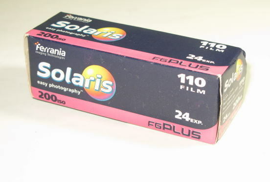 フェッラーニア ソラリス　Ferrania Solaris FG PLUS 200ISO 110 FILM 　24EXP 110フィルム　　期限切れ