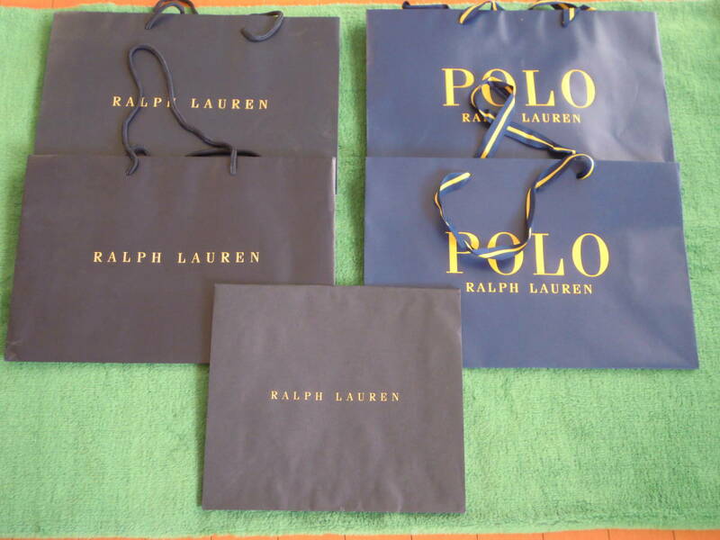 ポロ ラルフローレン 紙袋 5個 ショッパー ショ袋 Polo Ralph Lauren