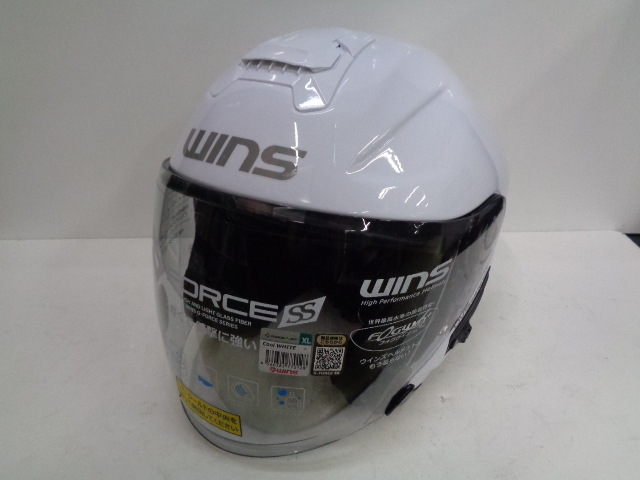 XLサイズ★WINS ウインズ G-FORCE SS JET typeC ジェットヘルメット クールホワイト★アウトレット品
