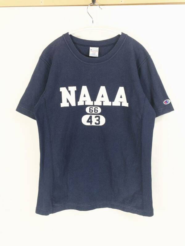 【復刻】Champion NAAA リバースウィーブ Tシャツ カプセル 3段 NAVY L チャンピオン army usaf カレッジ ミリタリー