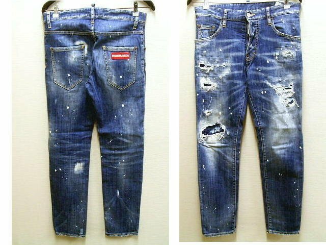 ◇即決[44]DSQUARED2 19AW RUN DAN JEAN ストレッチ スリム S74LB0604 デニム パンツ■2390