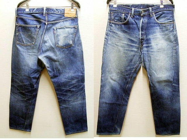 ◇即決[W36]LVC サンプル級の鬼ヒゲ 55501-0017 旧日本製 リジッド 501XX ビンテージ復刻 LEVI’S VINTAGE CLOTHING デニム パンツ■3111