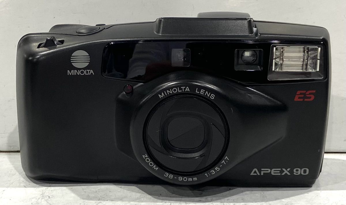 230601E☆ MINOLTA ES APEX 90 MINOLTA LENS ZOOM 38-90mm 1:3.5-7.7 コンパチフィルムカメラ ♪配送方法＝おてがる配送宅急便(EAZY)♪