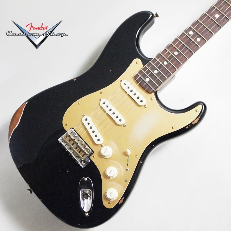 Fender Custom Shop Limited Edition Roasted Big Head Stratocaster Relic, Rosewood Fingerboard, Aged Black【S/N CZ570205 3.42kg】