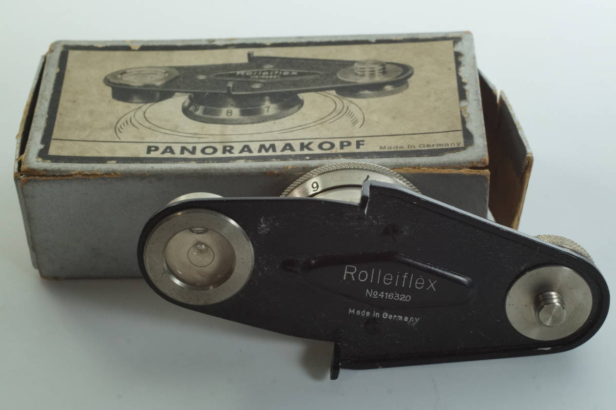 PH043『並品』PANORAMAKOPF Rollei Rolleifilex パノラマローライ パノラマコップ 三脚カメラヘッドバブル 水準器ローライフレックス