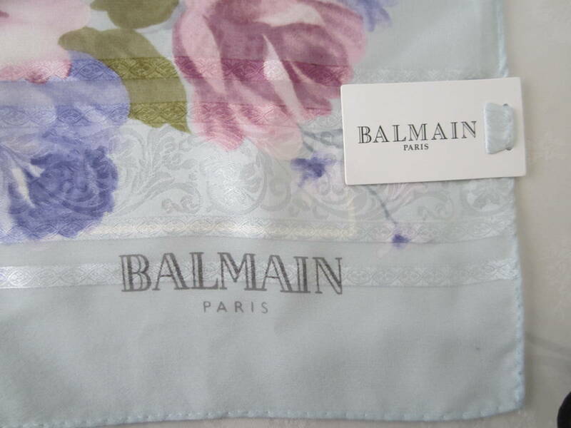 ★絹１００％・スカーフ・BALMAIN　PARIS
