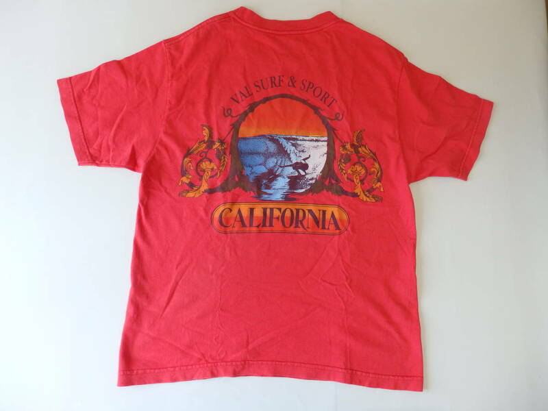 未使用品 dead stock　VAL SURF&SPORTプリント半袖Tシャツ CALIFORNIA　