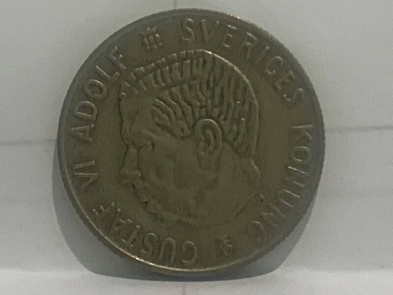 【9894】☆外国コイン【スウェーデン銀貨 1954年 1クローナ 1KR 銀貨☆☆