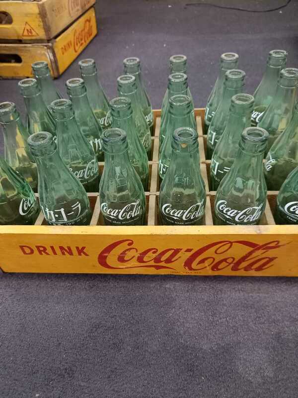 昭和レトロ コカコーラ 瓶 CocaCola 190ml 24本 木箱入り 長期保管品