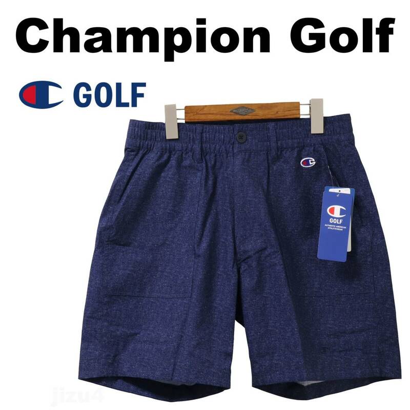 ■【XL】定価9,350円 チャンピオン ゴルフ 撥水 stretch ショートパンツ紺■