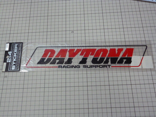 純正品 DAYTONA RACING SUPPORT ステッカー 当時物 です(切り文字 転写/300×58mm) デイトナ レーシング サポート