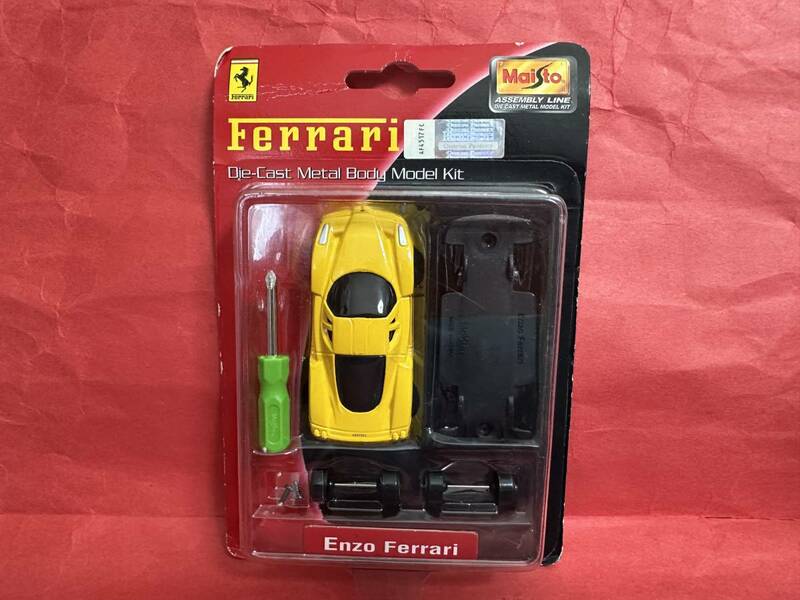 即決☆マイスト☆ダイキャストメタルボディモデルキット【フェラーリ EnZO Ferrari イエロー】日本正規品★ spining45