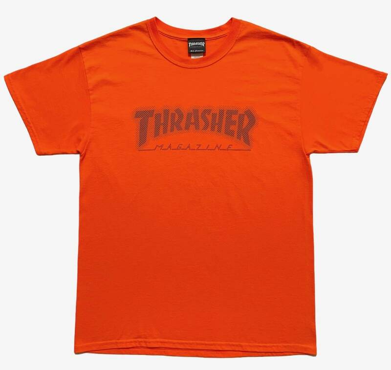 スラッシャー THRASHER トライオン取扱 半袖Tシャツ メンズ L オレンジ