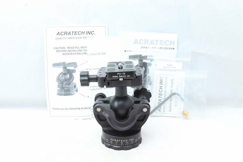 動作好調☆ACRATECH BALL HEAD V2 PU-70付 アクラテック 自由雲台 アルカスイス互換