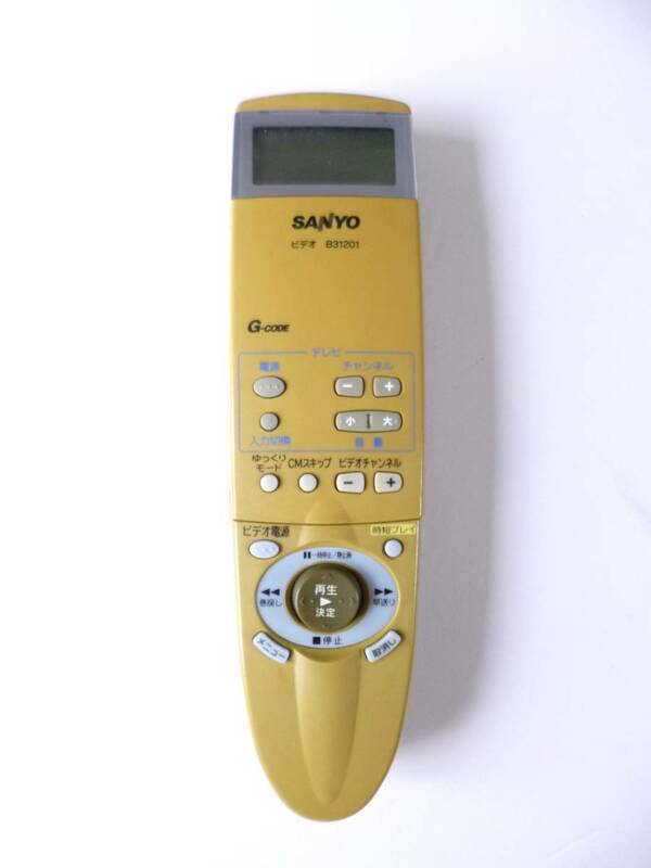 ★☆即決★23KD06 25 除菌・簡易清掃済　SANYO ビデオデッキ用 リモコン B31201 赤外線発光確認済☆★