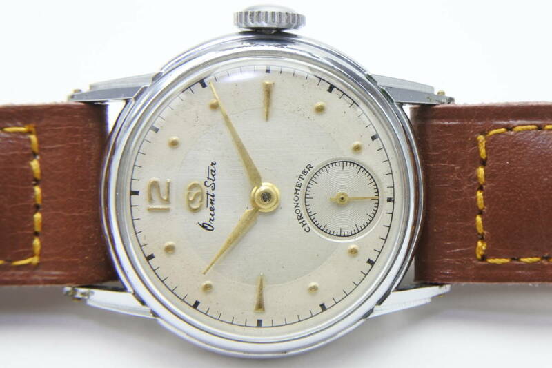 輝ける星☆1950年代製　ORIENT　オリエントスター　クロノメーター　手巻紳士腕時計　逸品