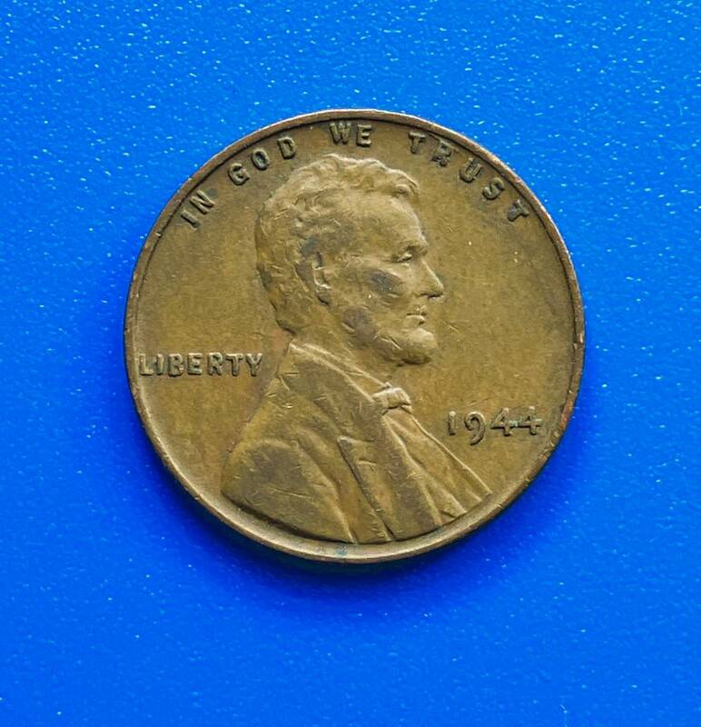 ★アメリカ・コイン 1944年・小麦・1セント銅貨★