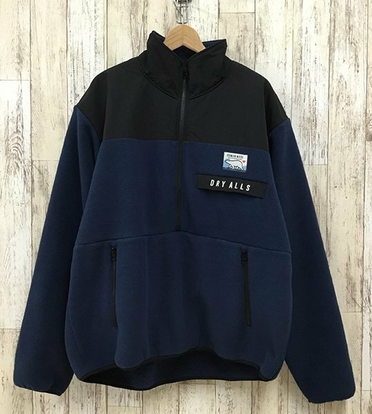 128BH HUMAN MADE FLEECE HALF ZIP PULLOVER ヒューマンメイド 22AW【中古】