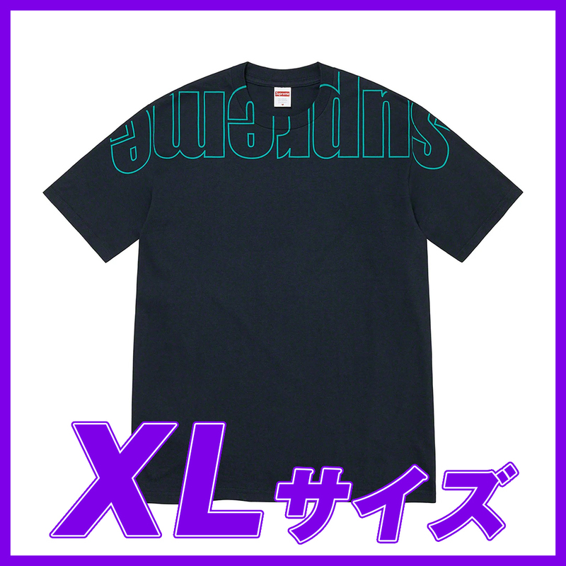 1802　Supreme Upside Down Tee（Navy) XL / シュプリーム アップサイドダウンTee　ネイビー　XLサイズ 2022FW