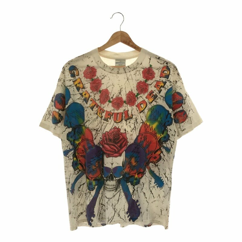 BROCKUM 【men749AH】 90's GRATEFUL DEAD グレイトフルデッド 1992 オールオーバープリントTee スカル steel your face L USA製 AG