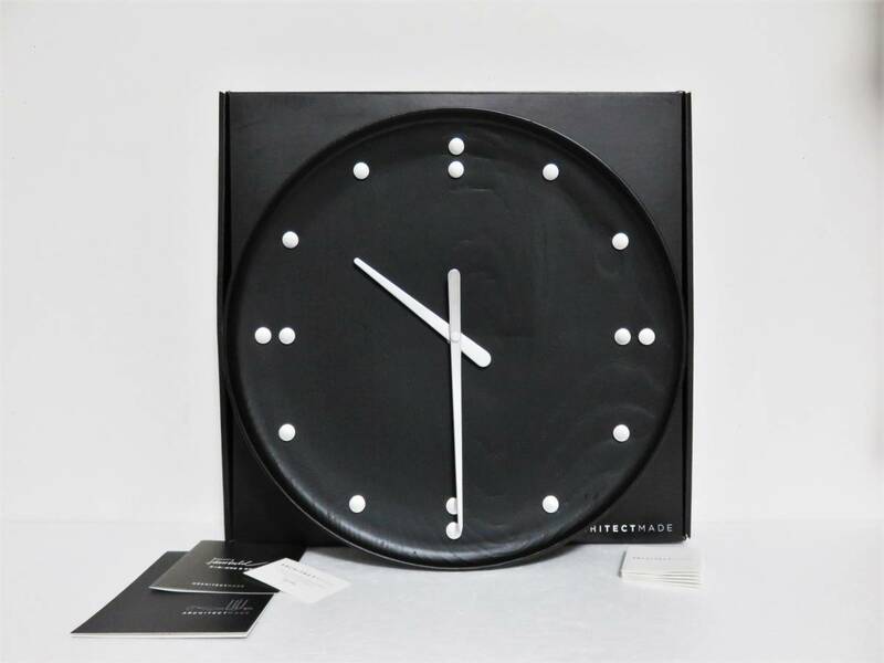 定価8.5万 ARCHITECTMADE Finn Juhl Wall Clock 782 ブラック ARCHITECT MADE アーキテクトメイド フィン ユール ウォールクロック 掛時計