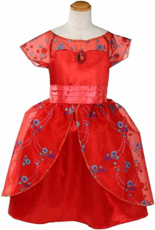 【未使用】ディズニー アバローのプリンセス エレナ おしゃれドレス　95～120cm
