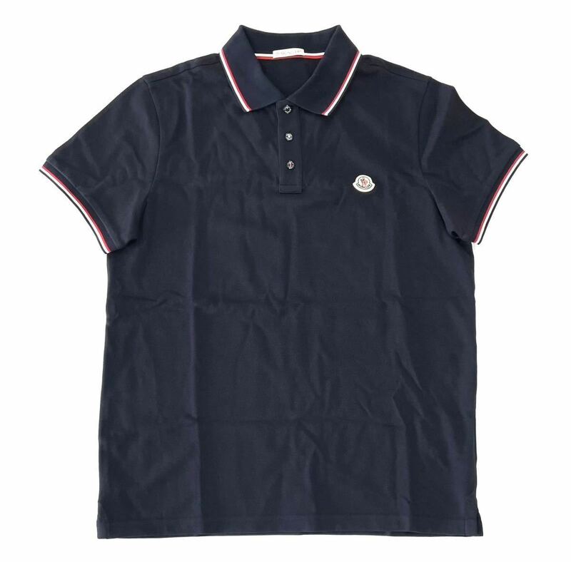 未使用 国内正規品 MONCLER モンクレール MAGLIA POLO MANICA CORTA マリア マニカ クルト ポロシャツ G10918A70300 84556 メンズMネイビー