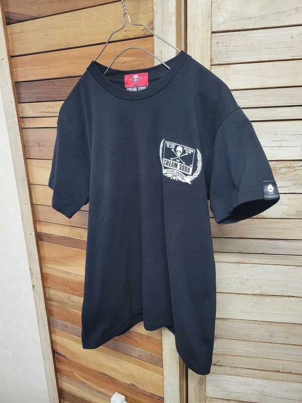 CREAM SODA　クリームソーダ　Tシャツ ブラック 黒 半袖 size M