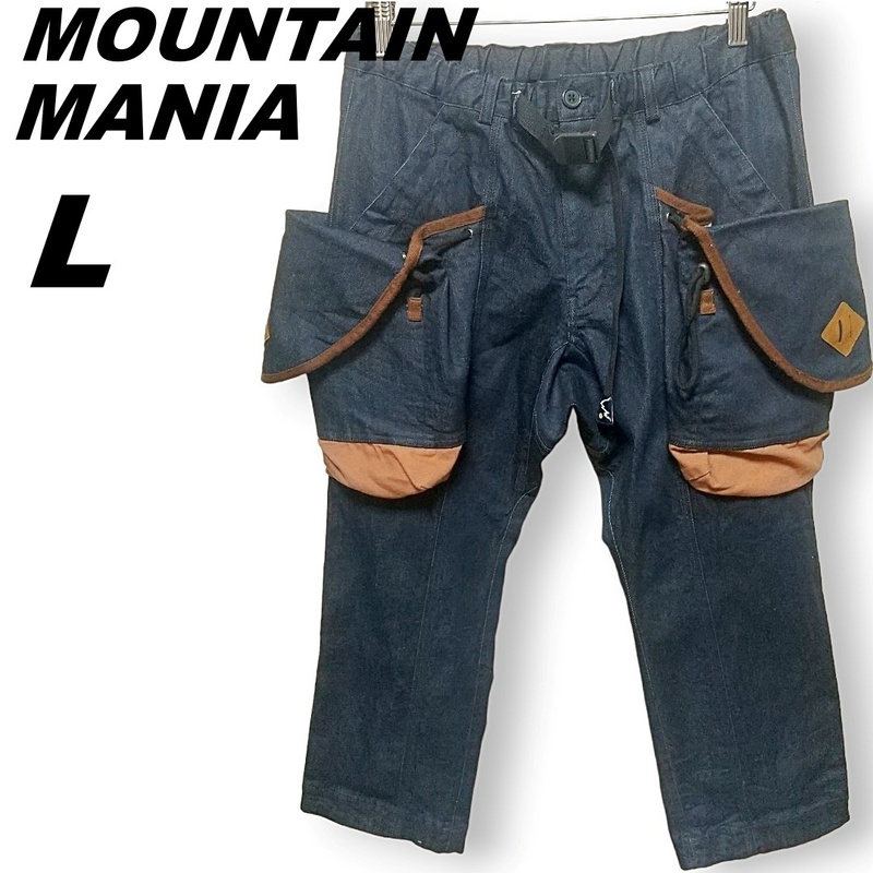 MOUNTAIN MANIA　メンズL　80-88㎝　マウンテンマニア　ストレッチビッグポケットデニム　ジーンズ　L相当　230517-15