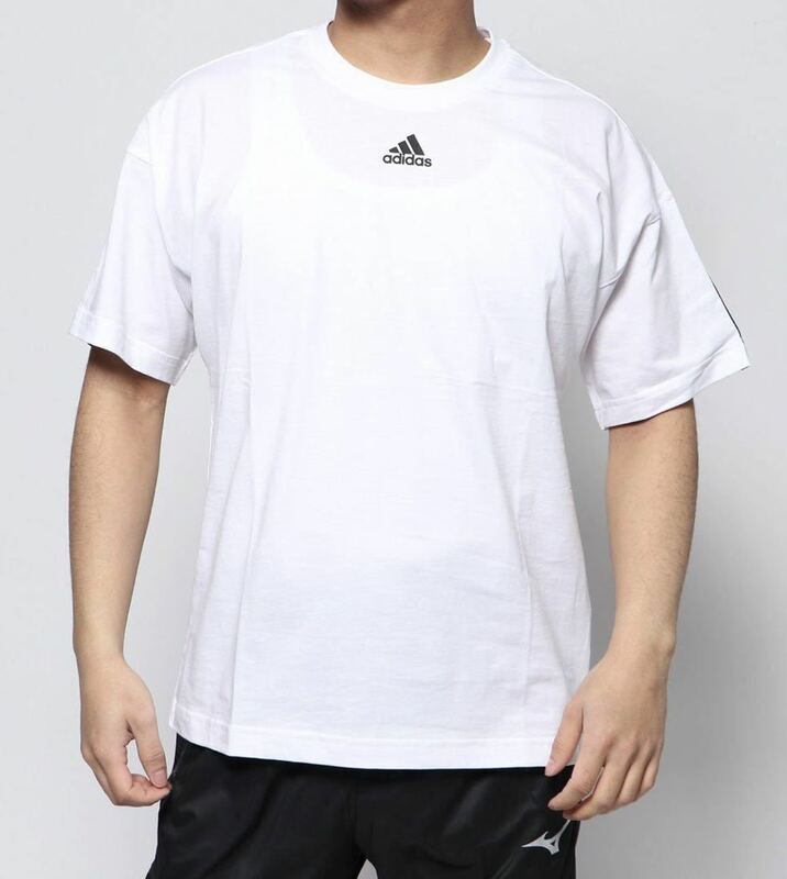 格安　新品　アディダス adidas メンズ MUSTHAVES 3STRIPES Tシャツ　ホワイト　DX7656 XOサイズ　シンプル スポーツ　カジュアル