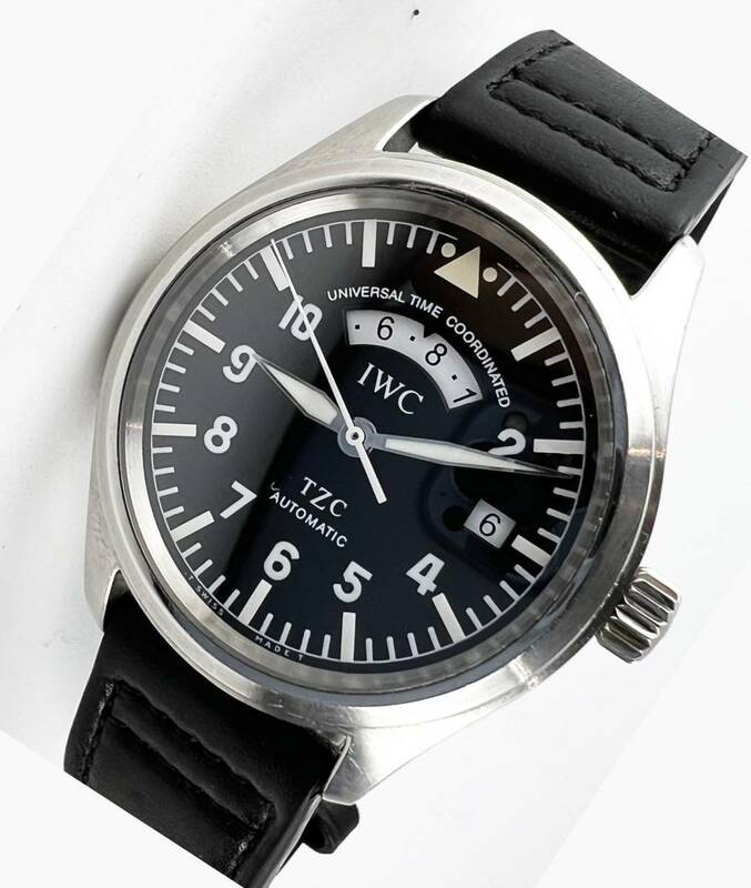IWC インターナショナルウォッチカンパニー IW325102 フリーガー UTC 自動巻き パイロットウォッチ 腕時計 メンズ　レザー　革ベルト