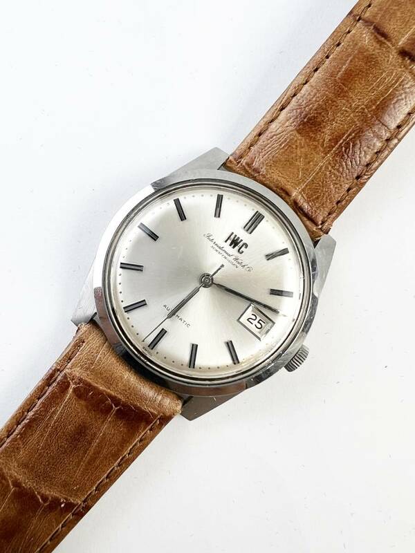 【IWC SCHAFFHAUSEN】IWC シャフハウゼン　メンズ　腕時計　自動巻き　メンズ　オートマチック　ギャラ付　1972年購入