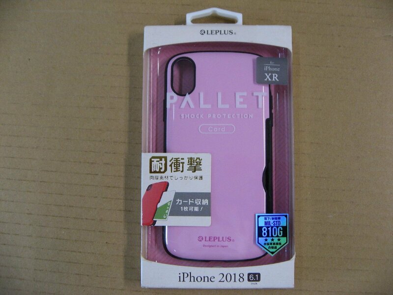 MSソリューションズ　iPhone XR用 6.1 耐衝撃ケース「PALLET Card」 BKSIPMHVCCPK　4580508032803