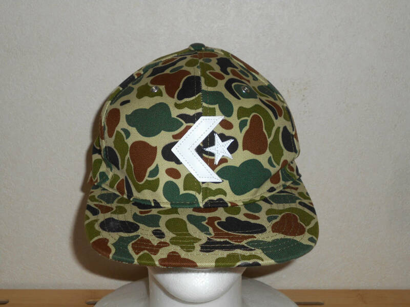 XLARGE 　×　CONVERSE 　迷彩　カモ柄　キャップ　帽子　　サイズ５７－５９ｃｍ　　　（３Ｆハ大