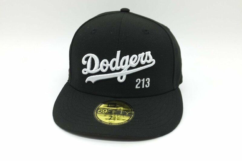 ■【YS-1】 ニューエラ NEW ERA キャップ 帽子 ■ 野球 MLBドジャース ■ 状態良好 ■ 7 1/2 59.6cm 黒 ブラック系 【同梱可能商品】■A